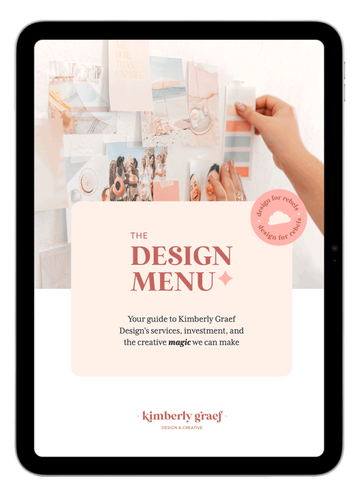 design services guide on iPad