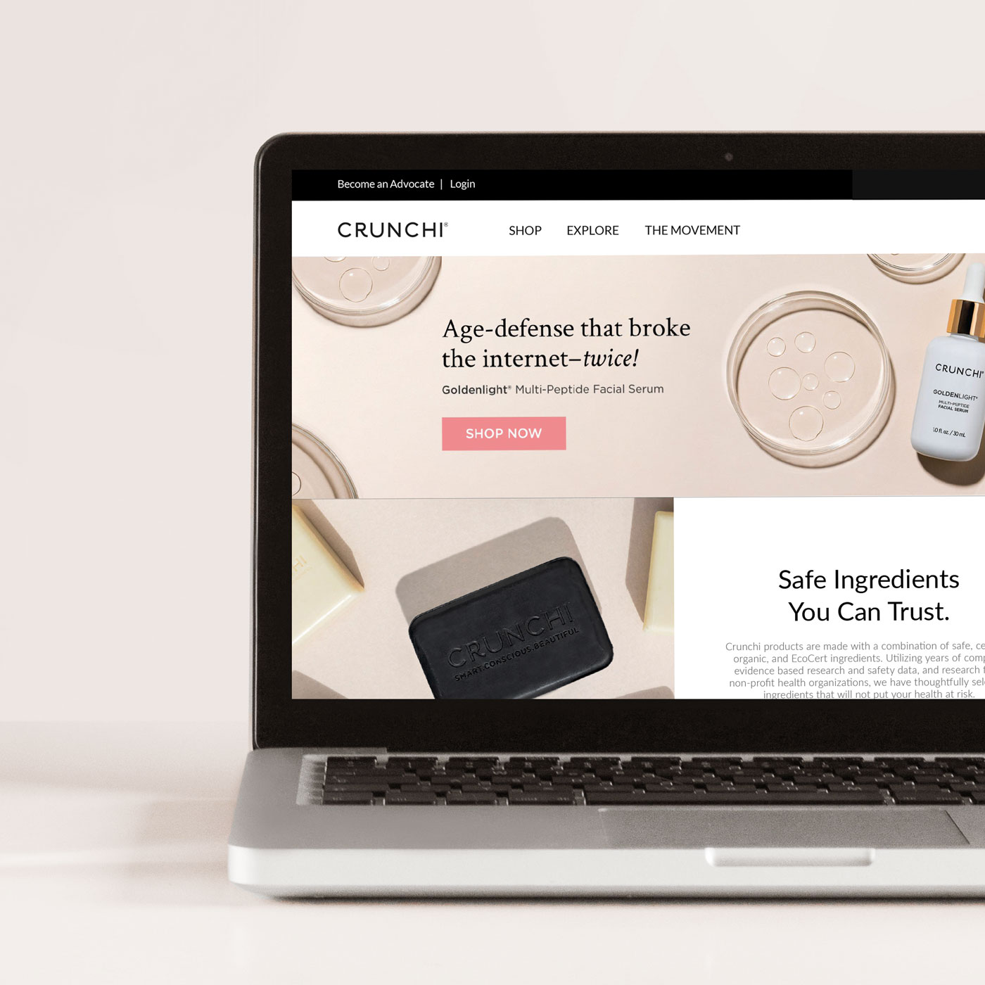 clean beauty brand design