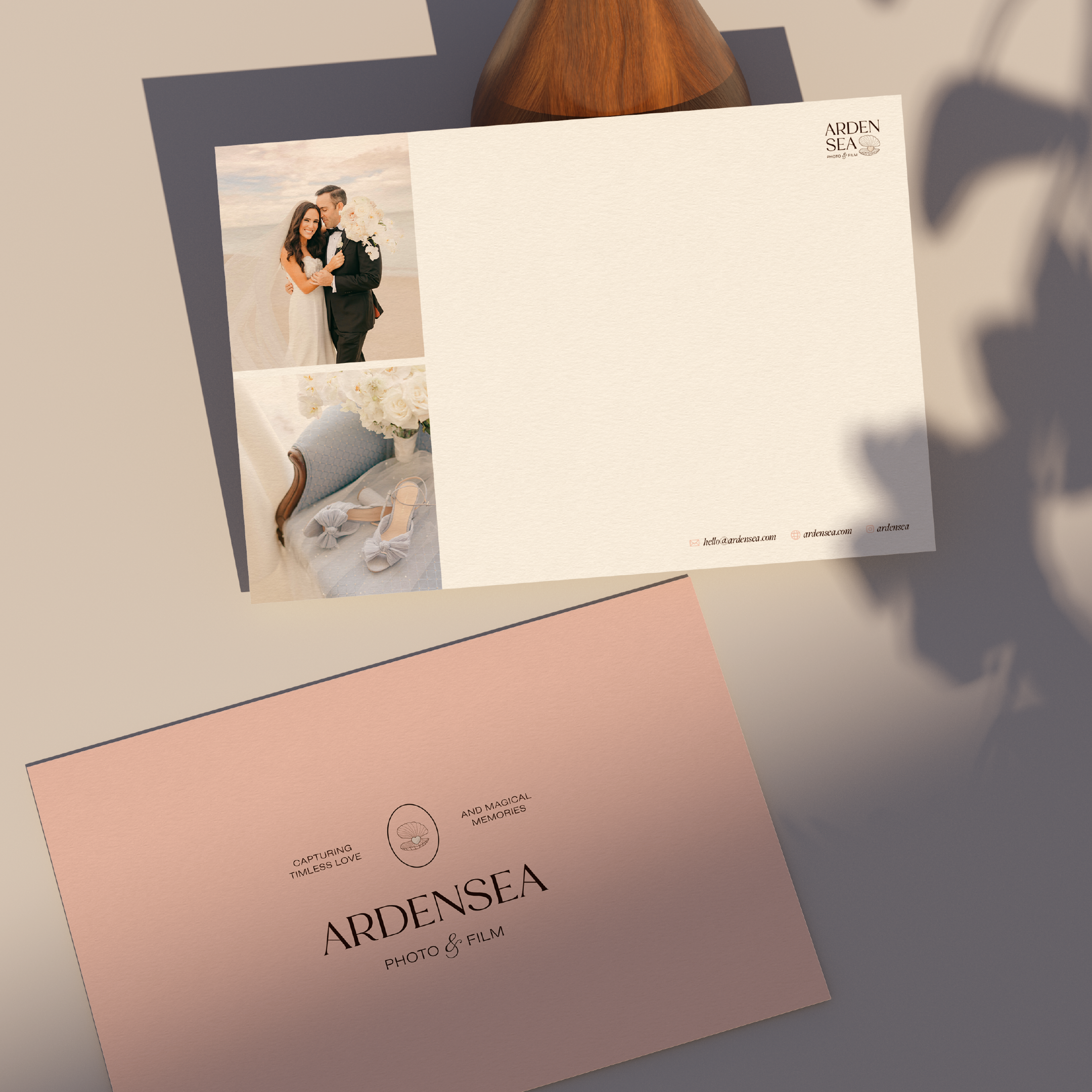 luxury wedding photographer brand design